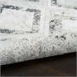 Nourison Home Dekor 4' x 6' Polyester Grey Charcoal Area Rug