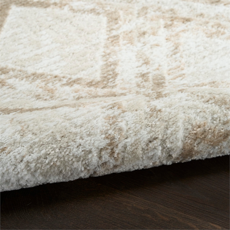 Nourison Home Dekor 4' x 6' Polyester Ivory Taupe Area Rug