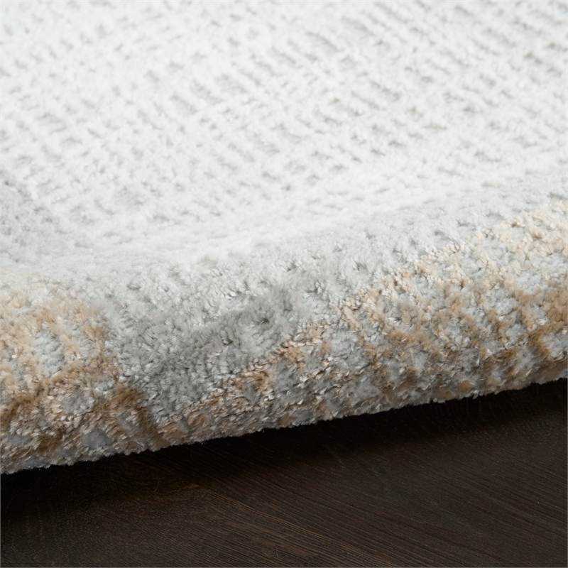 Nourison Home Dekor 4' x 6' Polyester Grey Area Rug