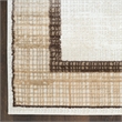 Nourison Home Dekor 4' x 6' Polyester Ivory Brown Area Rug