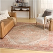 Nourison Home Vintage Washables 9' x 12' Polyester Coral Taupe Area Rug