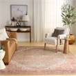 Nourison Home Vintage Washables 9' x 12' Polyester Coral Taupe Area Rug