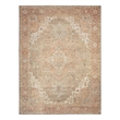 Nourison Home Vintage Washables 9' x 12' Polyester Coral Taupe Area Rug