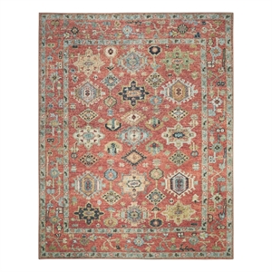 Nourison Home Vintage Washables 9' x 12' Polyester Rust Multicolor Area Rug