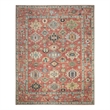 Nourison Home Vintage Washables 9' x 12' Polyester Rust Multicolor Area Rug