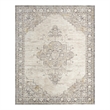 Nourison Home Heirloom Blend 5' x 8' PolyesterIvory Charcoal Area Rug
