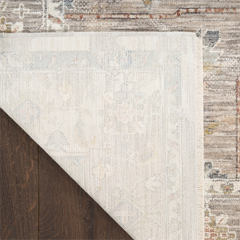 Nourison Home Heirloom Blend 10' Runner Polyester Ivory Multicolor Area Rug