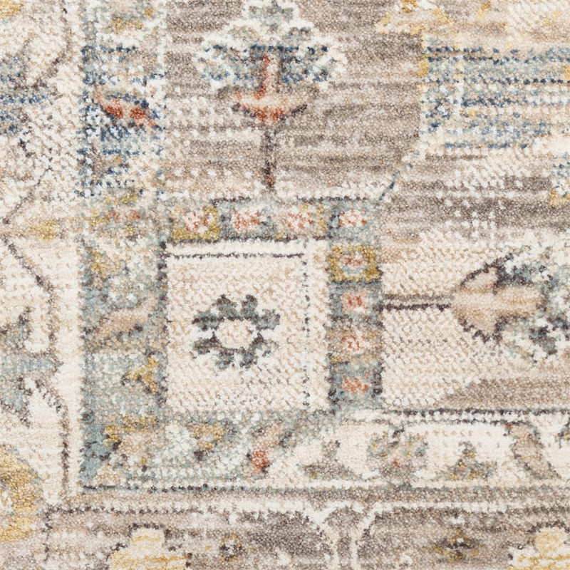 Nourison Home Heirloom Blend 10' Runner Polyester Ivory Multicolor Area Rug