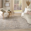 Nourison Home Heirloom Blend 5' x 8' Polyester Charcoal Multicolor Area Rug