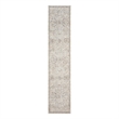 Nourison Home Heirloom Blend 10' Runner Polyester Light Grey Area Rug