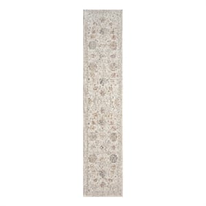 Nourison Home Heirloom Blend 10' Runner Polyester Ivory Multicolor Area Rug