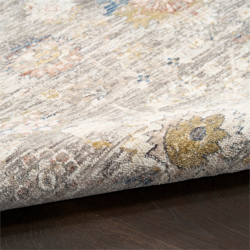 Nourison Home Heirloom Blend 5' x 8' Polyester Grey Area Rug