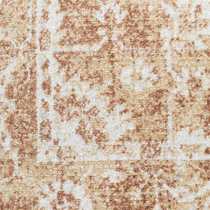 Nourison Home Astra Machine Washable 8' x 10' Polyester Rust  Area Rug