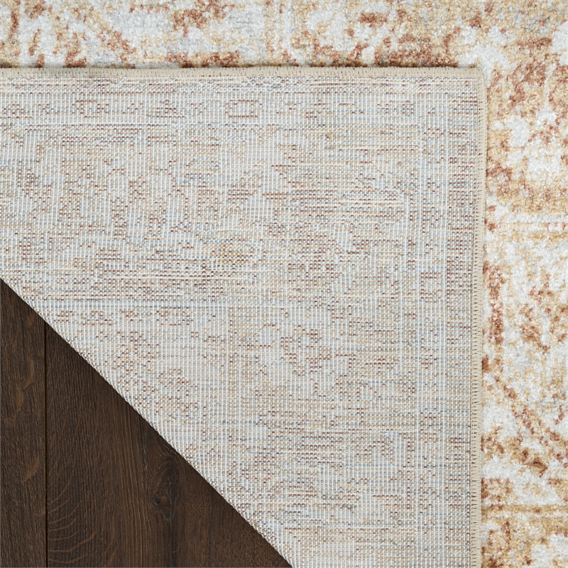 Nourison Home Astra Machine Washable 8' x 10' Polyester Rust  Area Rug