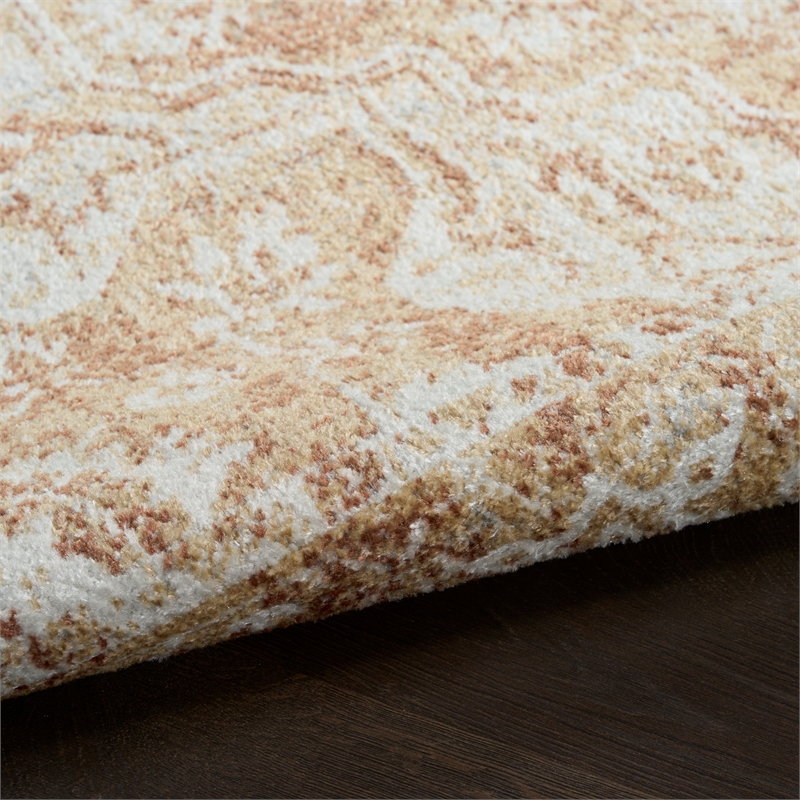 Nourison Home Astra Machine Washable 8' x 10' Polyester Rust  Area Rug