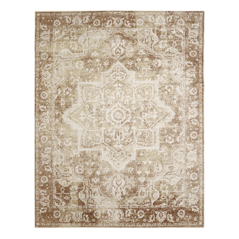 Nourison Home Astra Machine Washable 8' x 10' Polyester Rust  Area Rug