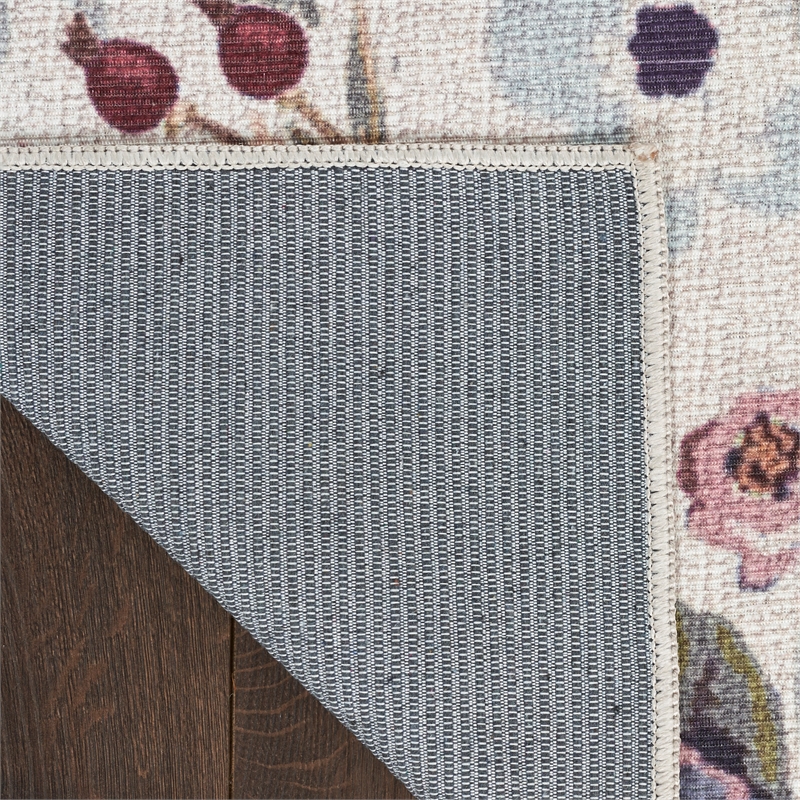 Nourison Home Nourison Washables 2' x 3' PolyesterIvory Pink Area Rug