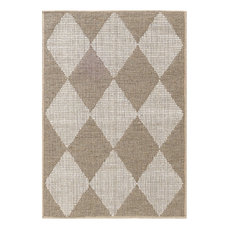 Nourison Home Washable Modern Jute 2' x 3' Fabric Natural Ivory Area Rug