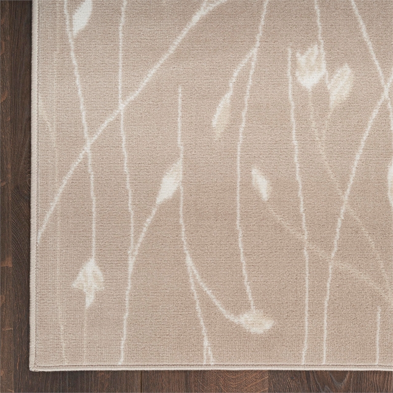 Nourison Home Grafix 10' x 14' Fabric Beige Area Rug