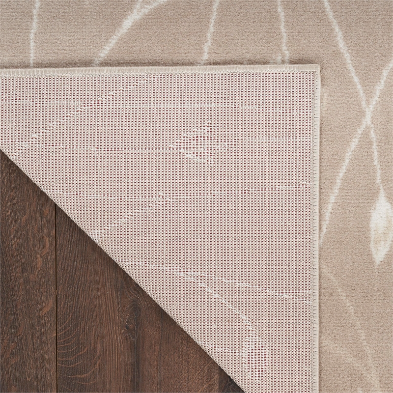Nourison Home Grafix 10' x 14' Fabric Beige Area Rug