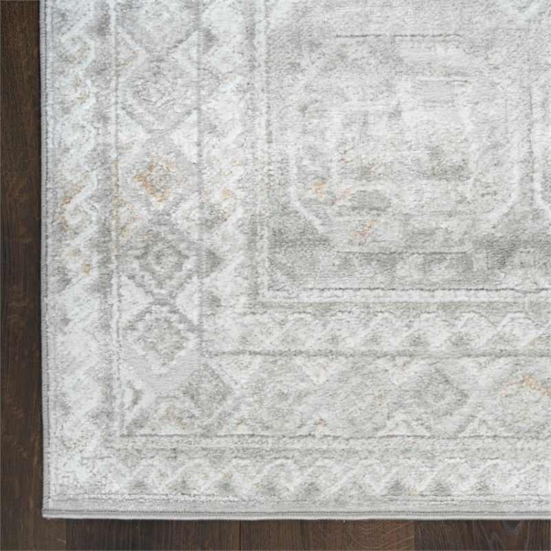 Nourison Home Dekor 4' x 6' Polyester Grey Area Rug