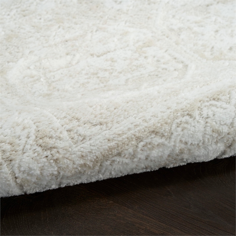 Nourison Home Dekor 4' x 6' Polyester Ivory Beige Area Rug
