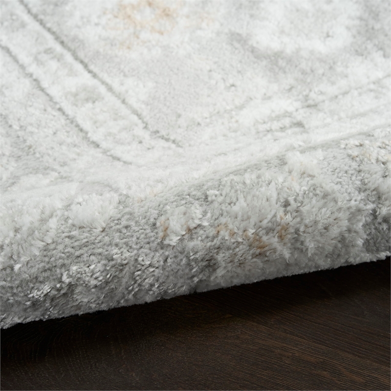 Nourison Home Dekor 4' x 6' Polyester Grey Area Rug