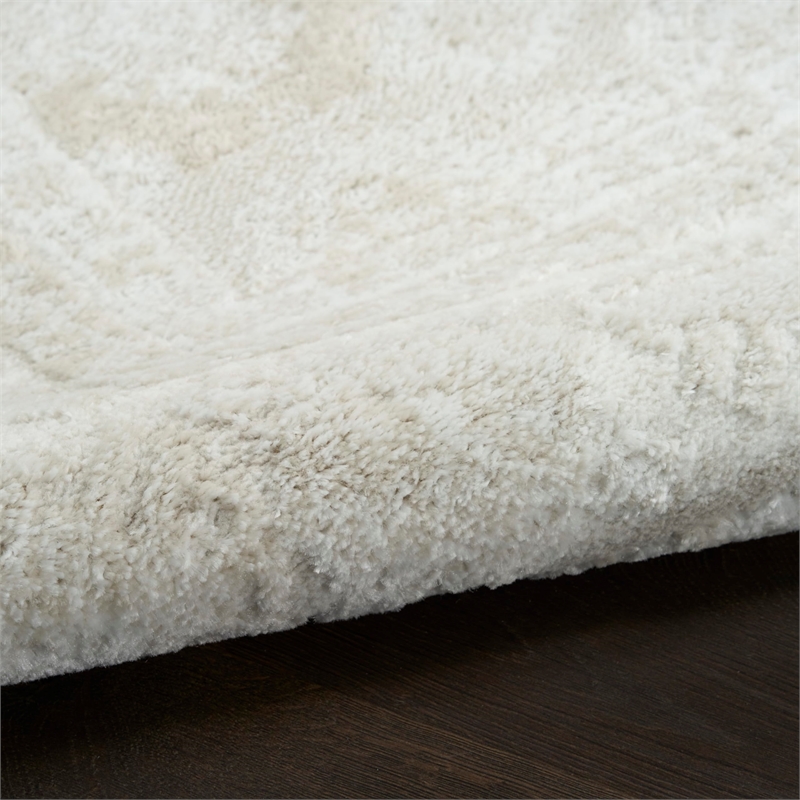 Nourison Home Dekor 4' x 6' Polyester Ivory Beige Area Rug
