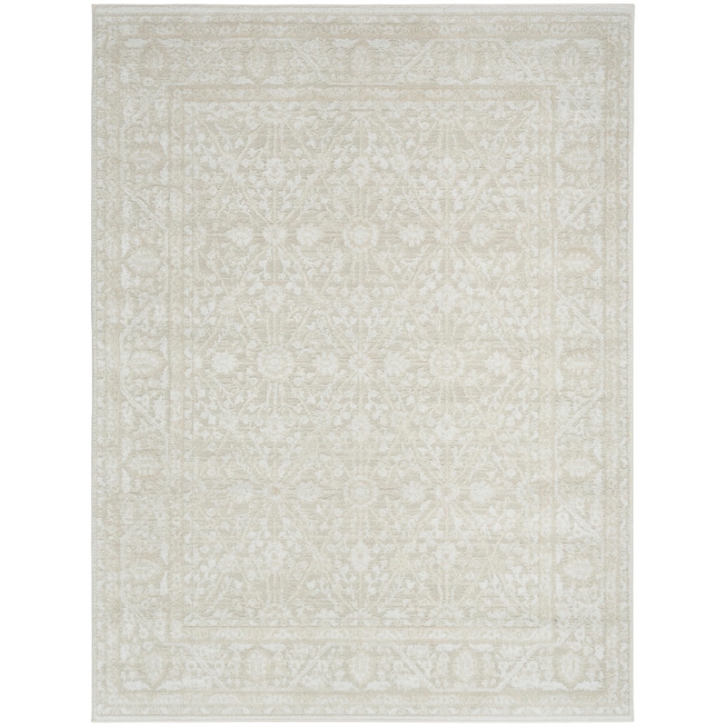 Nourison Home Dekor 4' x 6' Polyester Ivory Beige Area Rug