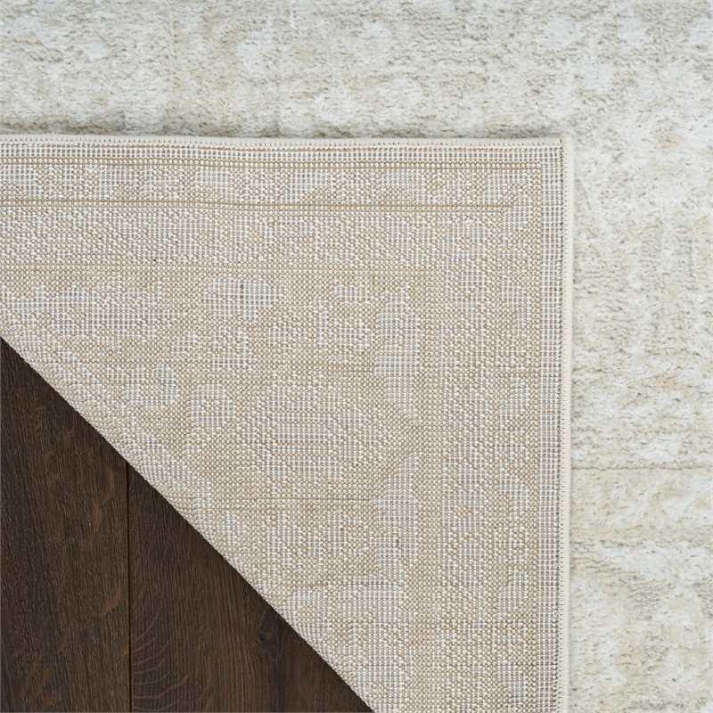 Nourison Home Dekor 4' x 6' Polyester Ivory Beige Area Rug