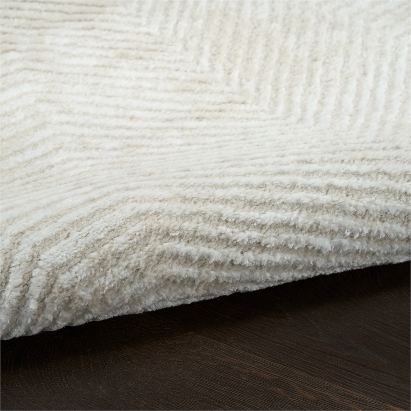 Nourison Home Dekor 2' x 4' Polyester Ivory Beige Area Rug