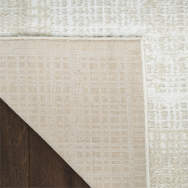 Nourison Home Dekor 4' x 6' Polyester Beige Area Rug