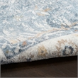 Nourison Home Astra Machine Washable 5' x 7' Polyester Blue Area Rug