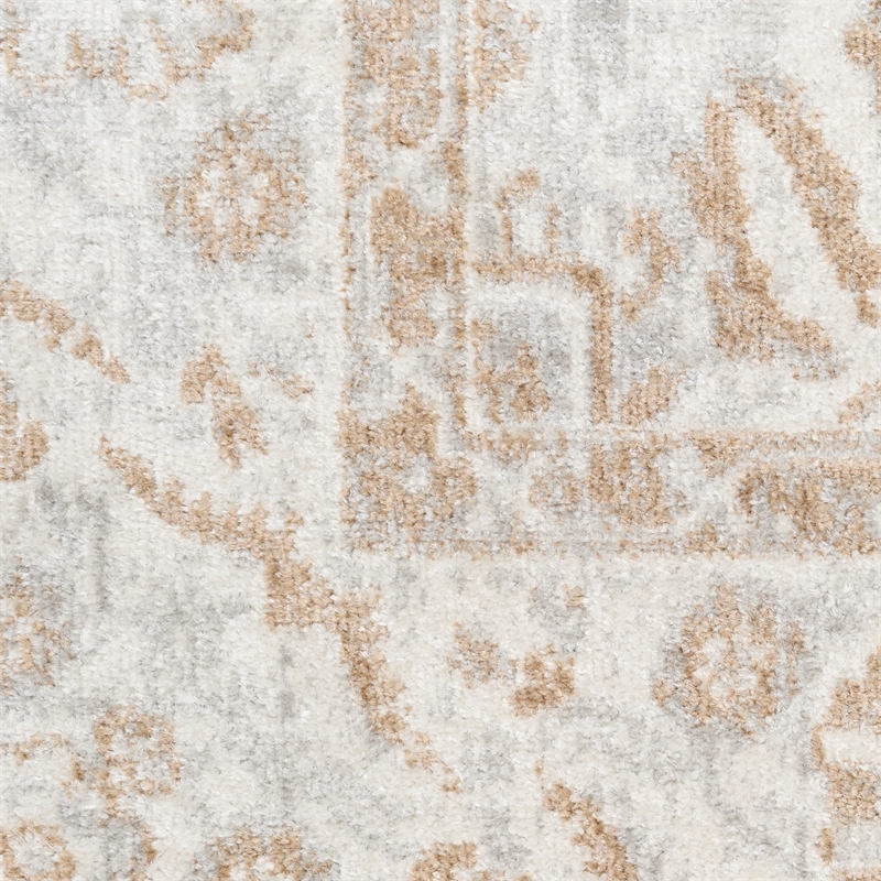 Nourison Home Astra Machine Washable 4' x 6' Polyester Grey Area Rug