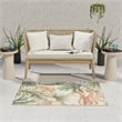Nourison Home Astra Machine Washable 4' x 6' Polyester Rust Ivory Area Rug