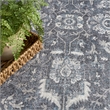 Nourison Home Astra Machine Washable 4' x 6' Polyester Slate Area Rug