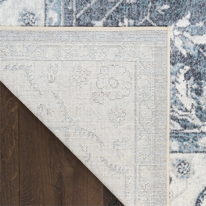 Nourison Home Astra Machine Washable 7' x 9' Polyester Slate Area Rug