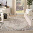 Nourison Home Heirloom Blend 9' x 12' Polyester Ivory Charcoal Area Rug