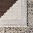 Nourison Nyle 9' x 11' Fabric Ivory Charcoal Area Rug