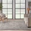 Nourison Nyle 9' x 11' Fabric Ivory Charcoal Area Rug