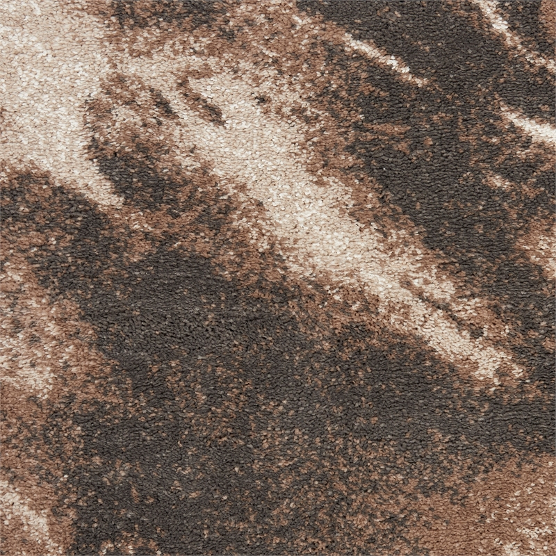 Nourison American Manor 9' x 12' Fabric Ivory Mocha Area Rug