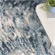 Nourison American Manor 9' x 12' Fabric Blue Ivory Area Rug