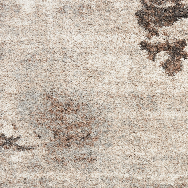 Nourison American Manor 9' x 12' Fabric Ivory Mocha Area Rug