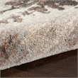 Nourison American Manor 9' x 12' Fabric Ivory Mocha Area Rug