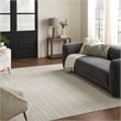Nourison Home Santa Cruz 9' x 12' Polyester Ivory Grey Area Rug