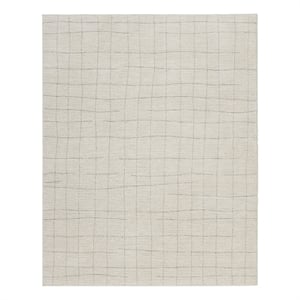 Nourison Home Santa Cruz 9' x 12' Polyester Ivory Grey Area Rug