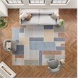 Nourison Home Astra Machine Washable 6' x 9' Polyester Multicolor Area Rug