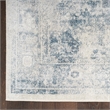 Nourison Home Astra Machine Washable 6' x 9' Polyester Blue Ivory Area Rug