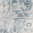 Nourison Home Astra Machine Washable 6' x 9' Polyester Blue Ivory Area Rug