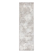 Nourison Home Grafix 10' Runner Fabric  Grey Area Rug